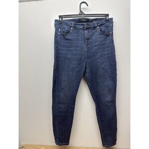 Liverpool High Rise Ankle Jeans Women's 14 Petite Blue Denim Stretch‎ Skinny #36